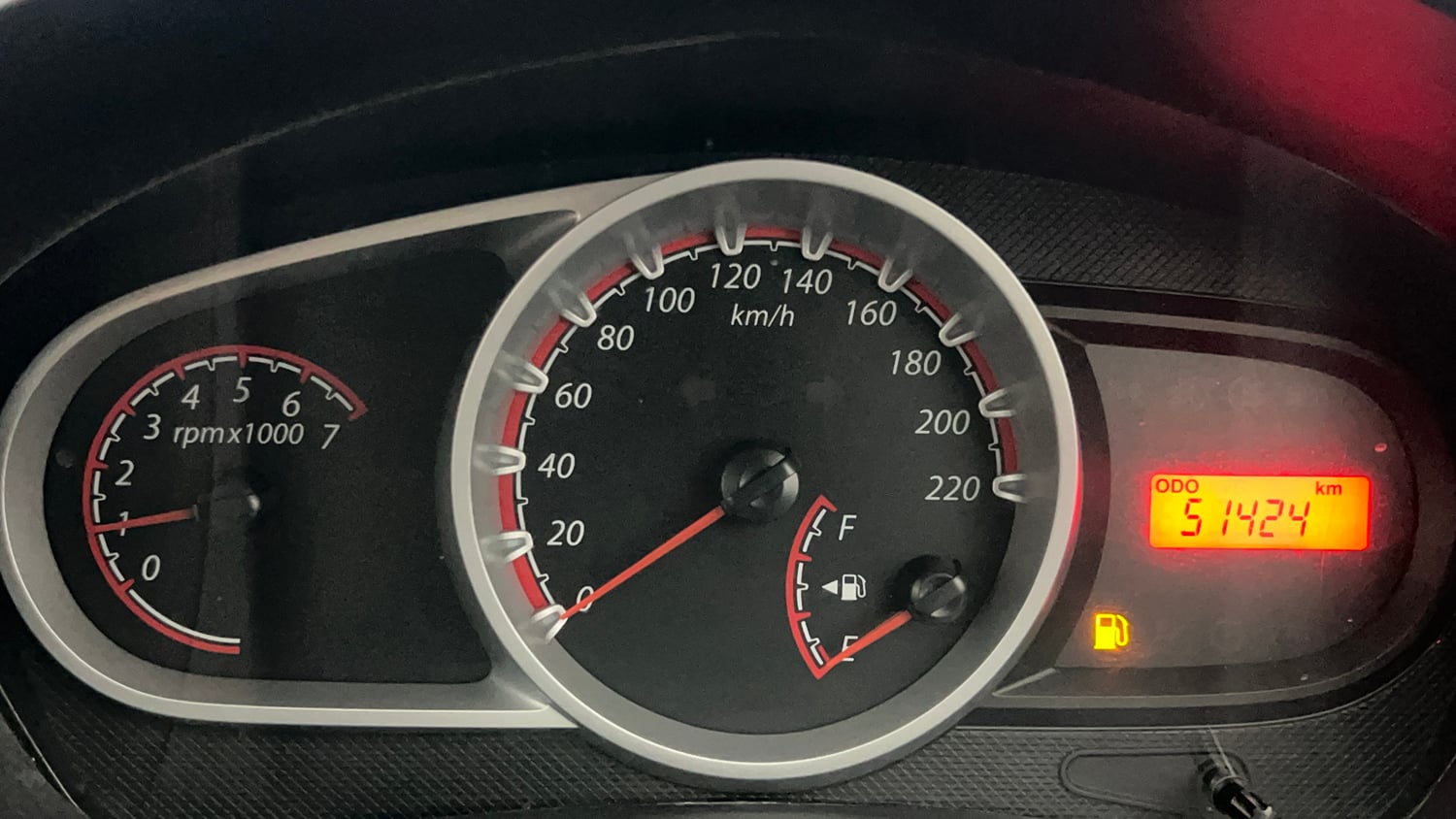 Used 2014 Ford Figo Duratec Petrol ZXI 1.2 Petrol Manual interior CLUSTERMETER VIEW
