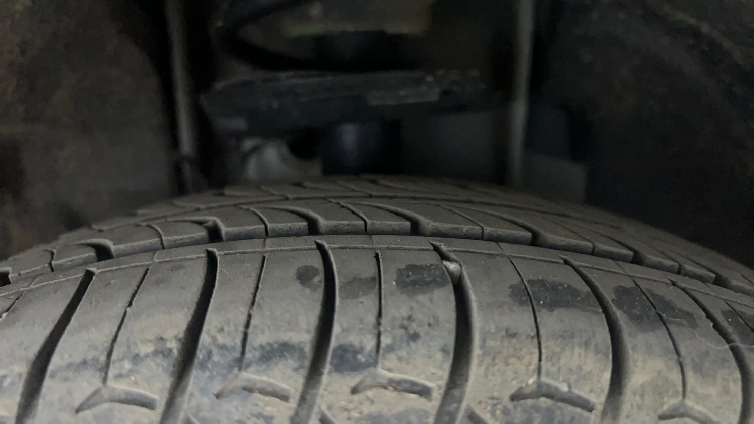 Used 2021 Tata Tiago NRG XZ MT Petrol Manual tyres LEFT FRONT TYRE TREAD VIEW