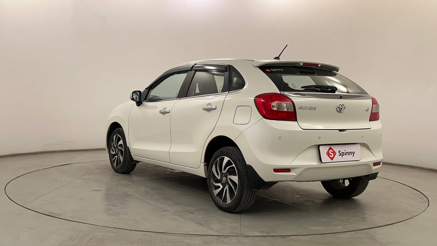 Used 2021 Toyota Glanza G Petrol Manual exterior LEFT REAR CORNER VIEW