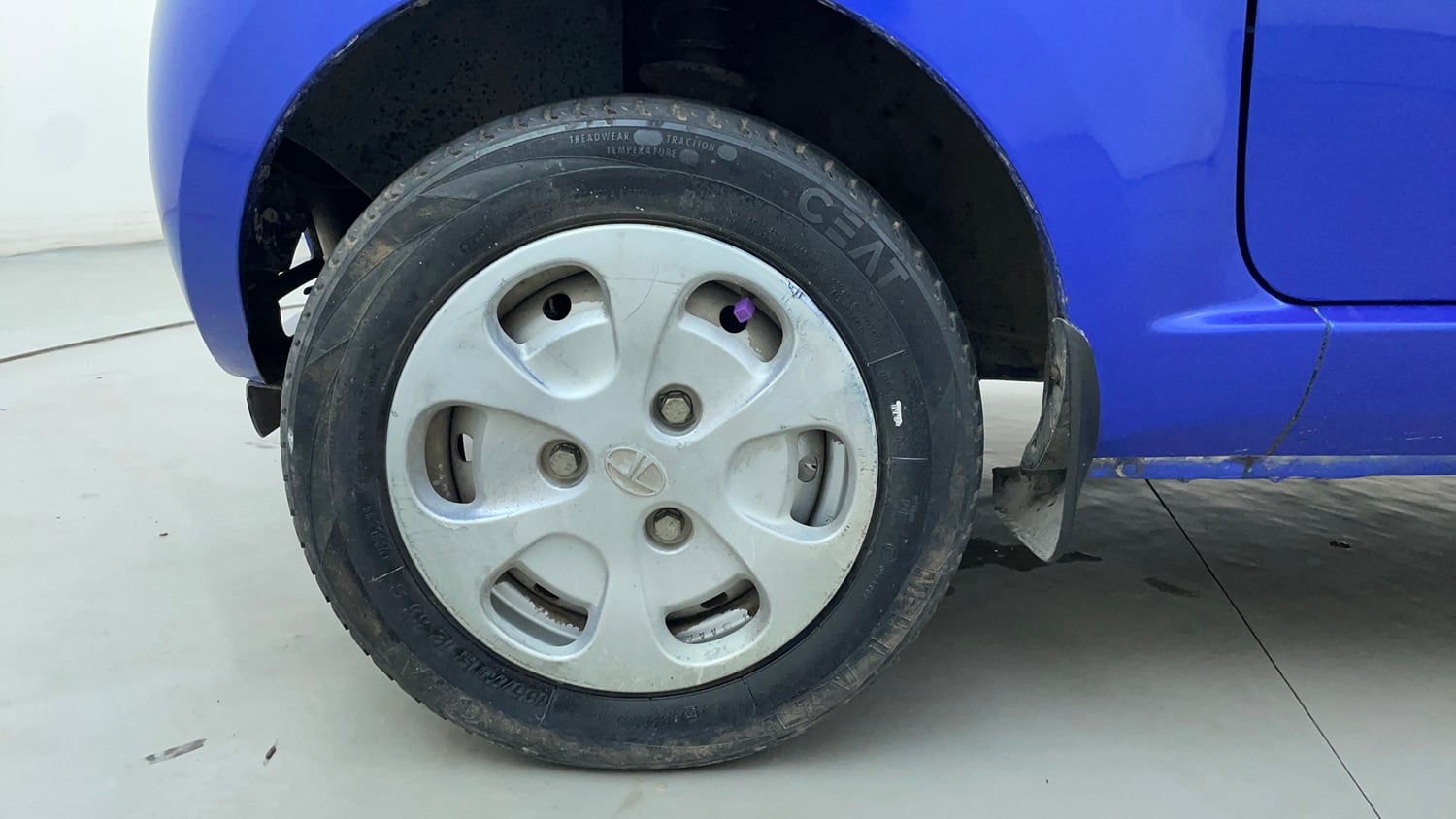 Used 2014 Tata Nano Twist XT Petrol Manual tyres LEFT FRONT TYRE RIM VIEW