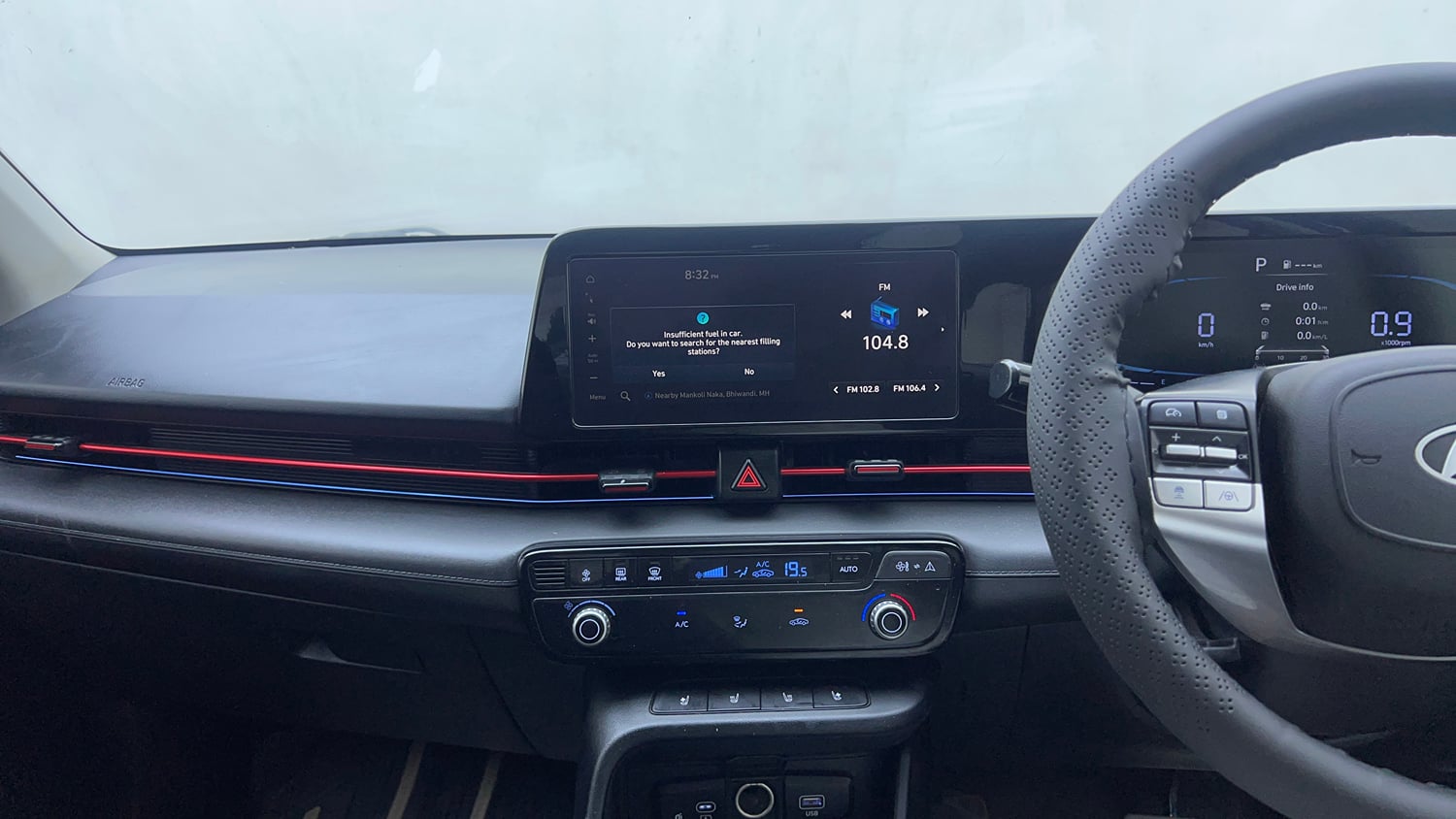 Used 2023 Hyundai Verna SX (O) 1.5 Turbo Petrol DCT Petrol Automatic interior MUSIC SYSTEM & AC CONTROL VIEW