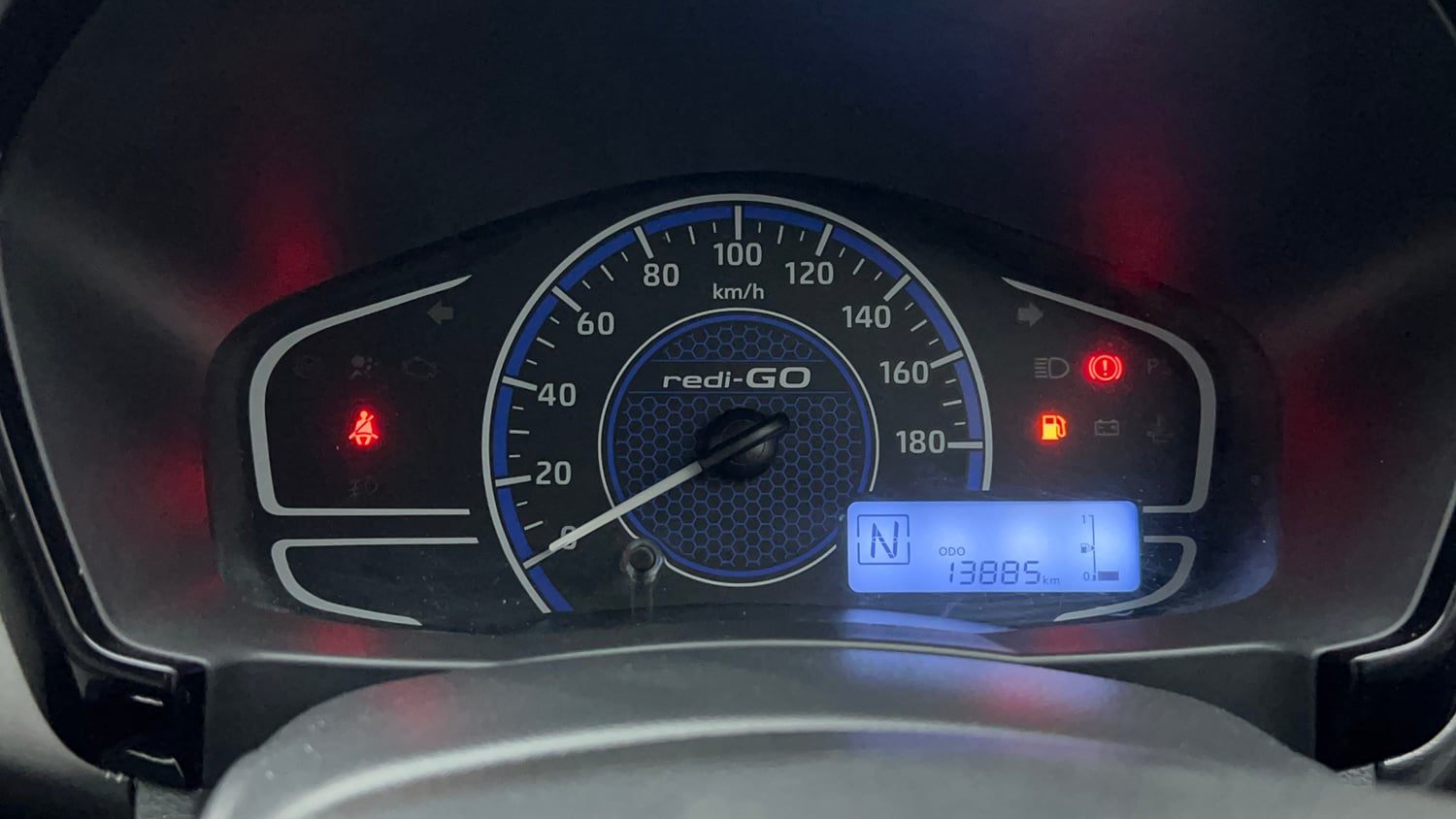 Used 2021 Datsun Redi-GO T(O) 1.0 AMT Petrol Automatic interior CLUSTERMETER VIEW
