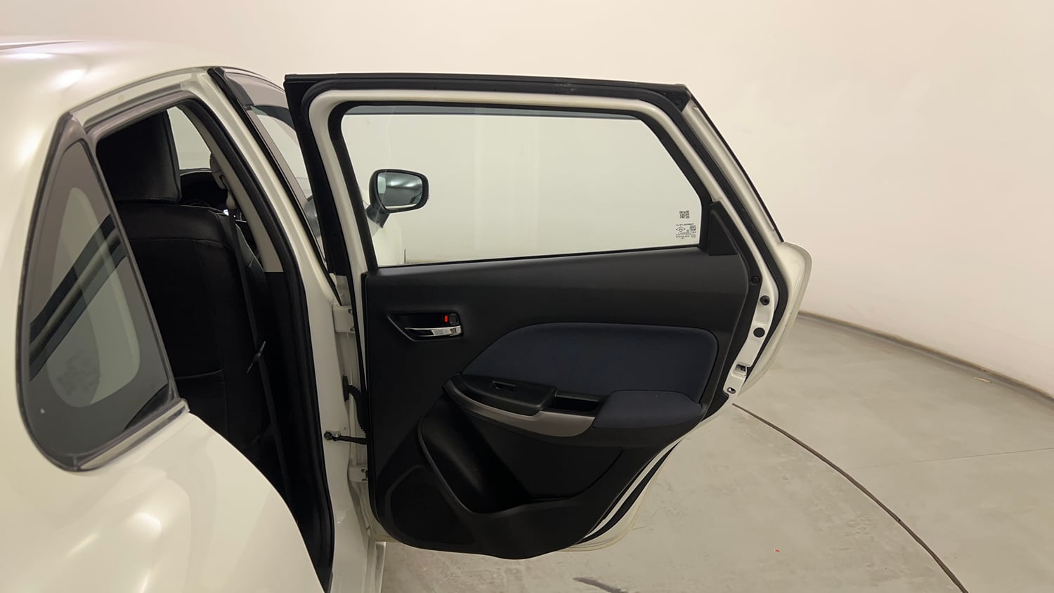 Used 2021 Toyota Glanza G Petrol Manual interior RIGHT REAR DOOR OPEN VIEW