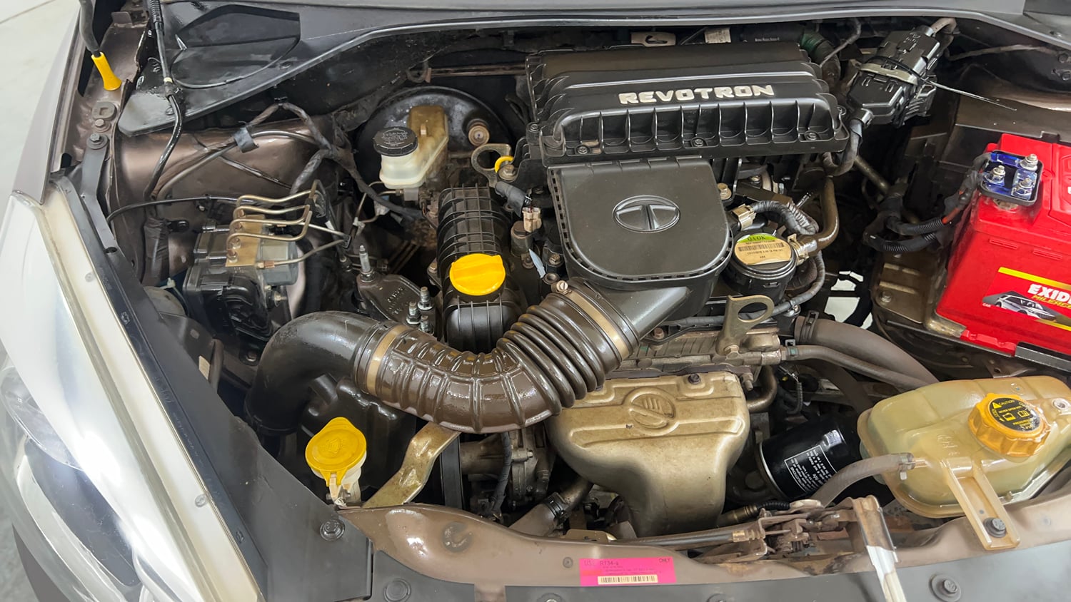 Used 2017 Tata Tiago Revotron XZ Petrol Manual engine ENGINE RIGHT SIDE VIEW