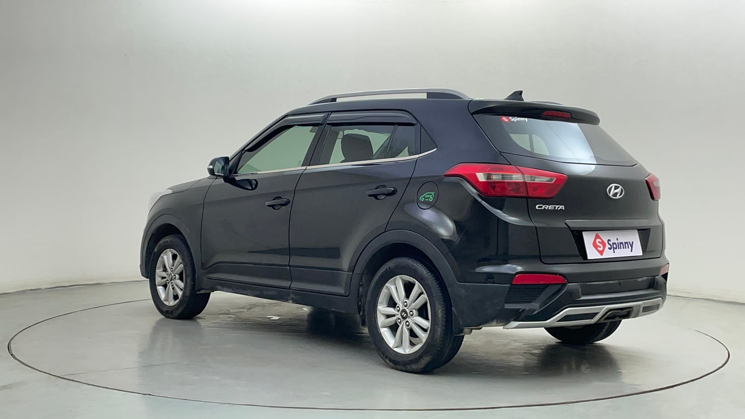 Used 2018 Hyundai Creta 1.6 E+ VTVT Petrol + CNG (Outside Fitted) Cng Manual exterior LEFT REAR CORNER VIEW