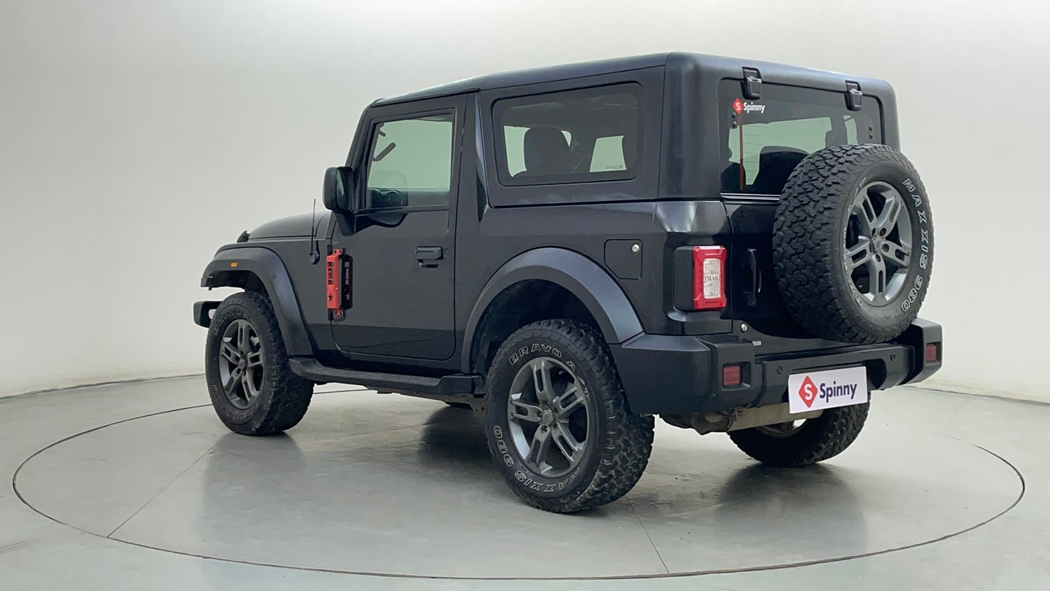 Used 2022 mahindra Thar LX Hard Top Petrol AT 4WD Petrol Automatic exterior LEFT REAR CORNER VIEW