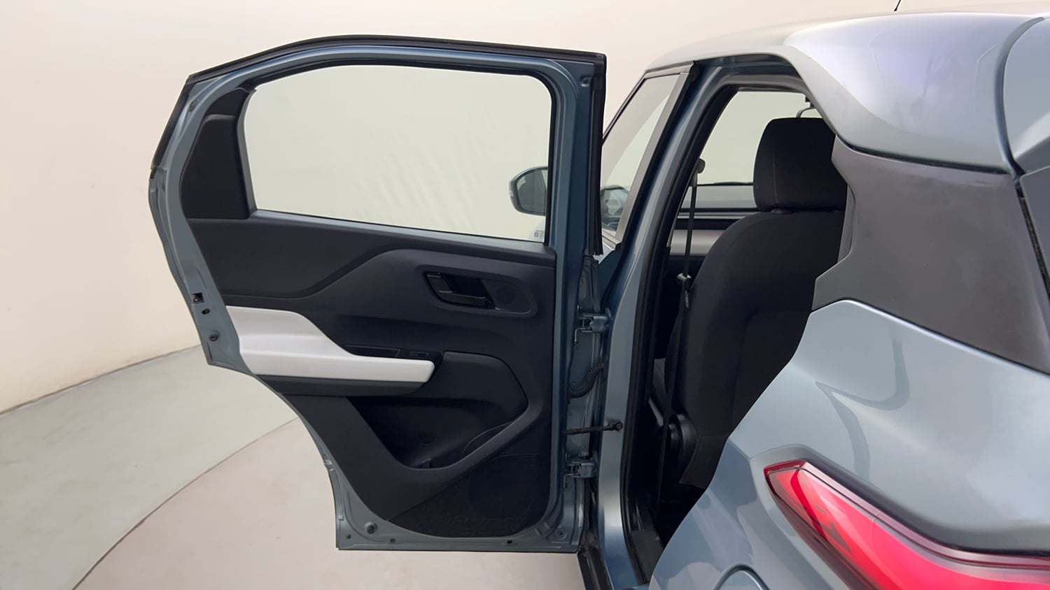 Used 2022 Tata Punch Accomplished AMT Petrol Automatic interior LEFT REAR DOOR OPEN VIEW
