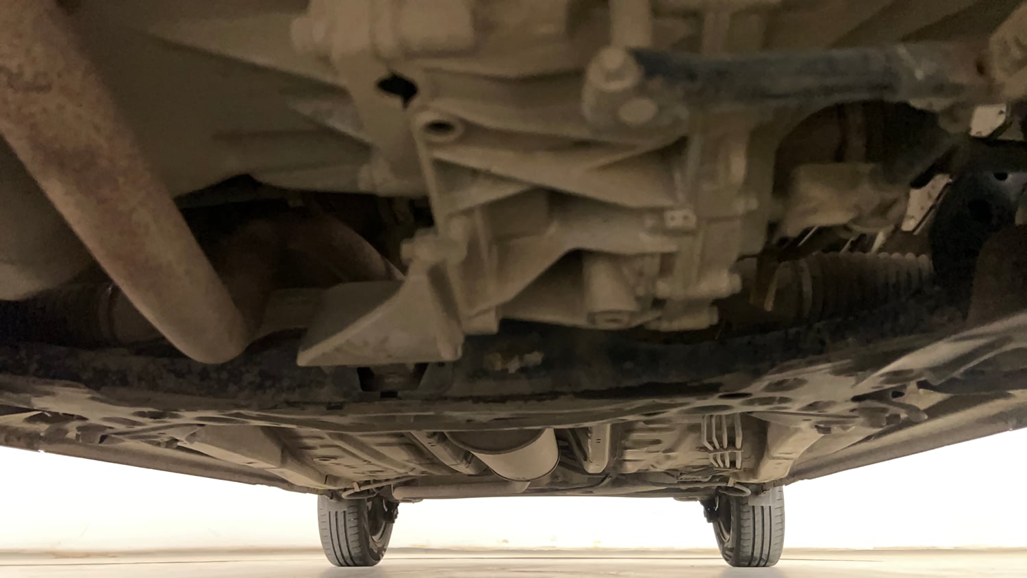 Used 2019 Maruti Suzuki Wagon R VXi 1.2 Petrol Manual extra FRONT LEFT UNDERBODY VIEW