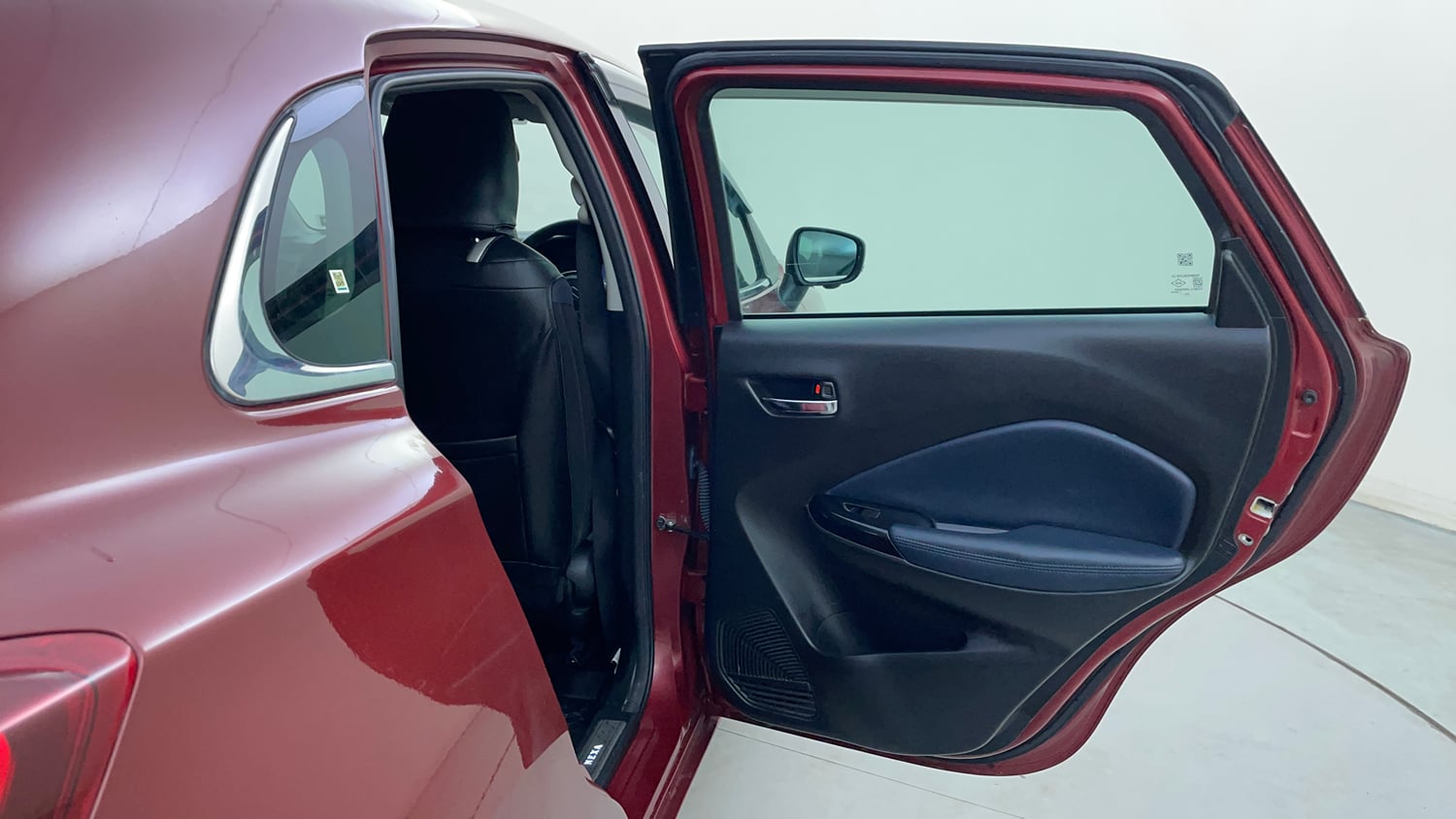 Used 2022 Maruti Suzuki Baleno Alpha MT Petrol Manual interior RIGHT REAR DOOR OPEN VIEW