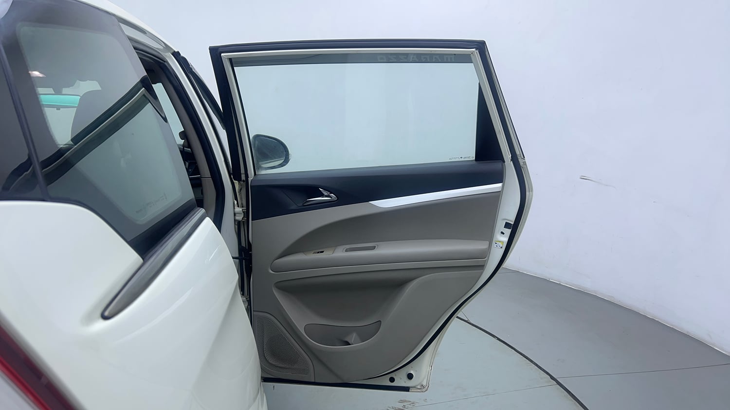 Used 2019 Mahindra Marazzo M6 7 STR Diesel Manual interior RIGHT REAR DOOR OPEN VIEW