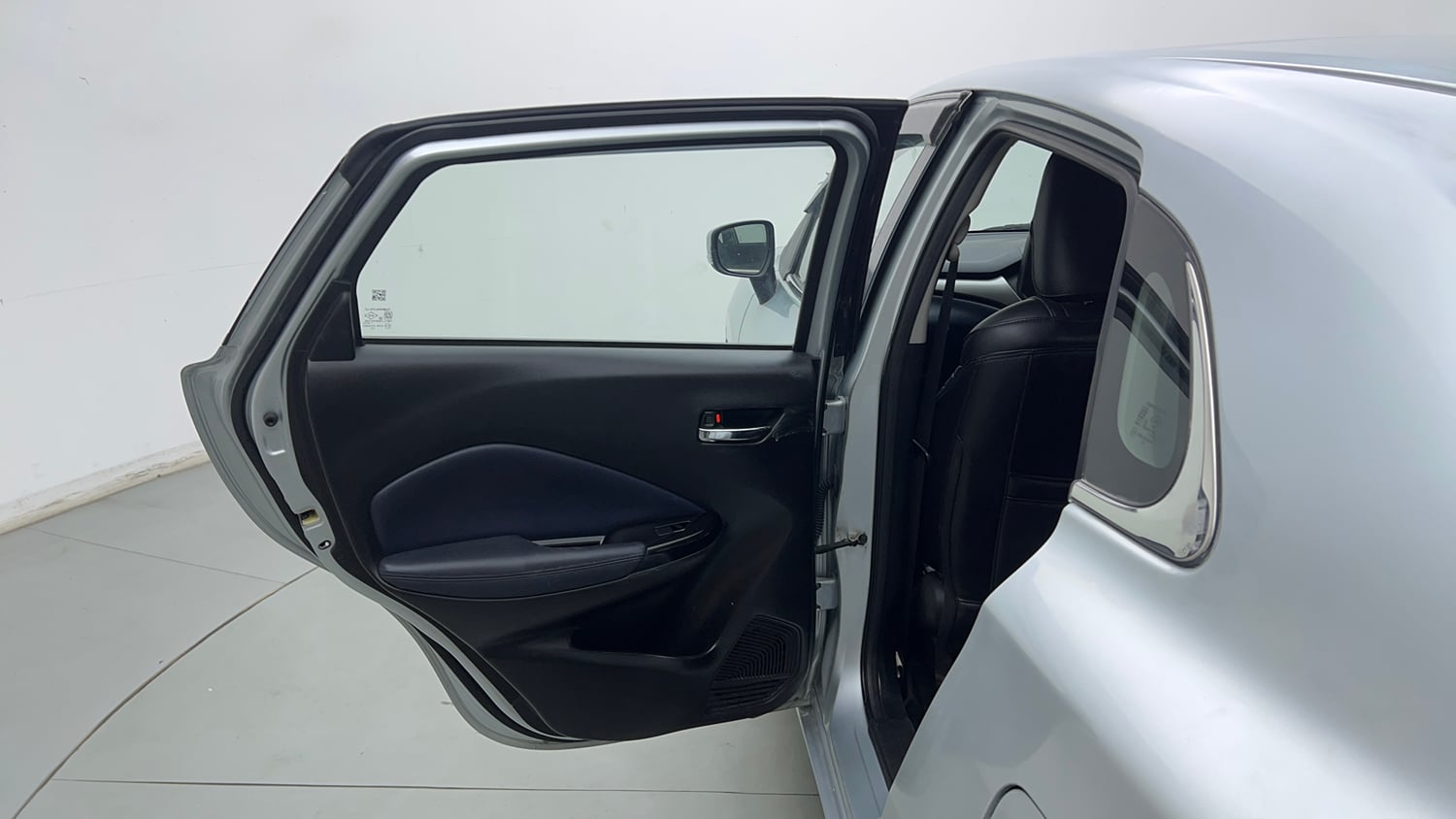 Used 2024 Maruti Suzuki Baleno Zeta MT Petrol Manual interior LEFT REAR DOOR OPEN VIEW
