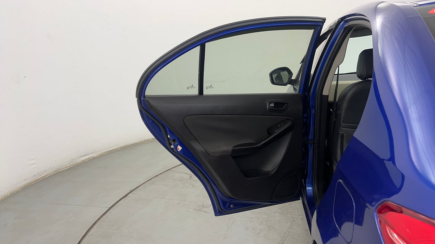 Used 2014 Tata Zest XM Petrol Petrol Manual interior LEFT REAR DOOR OPEN VIEW