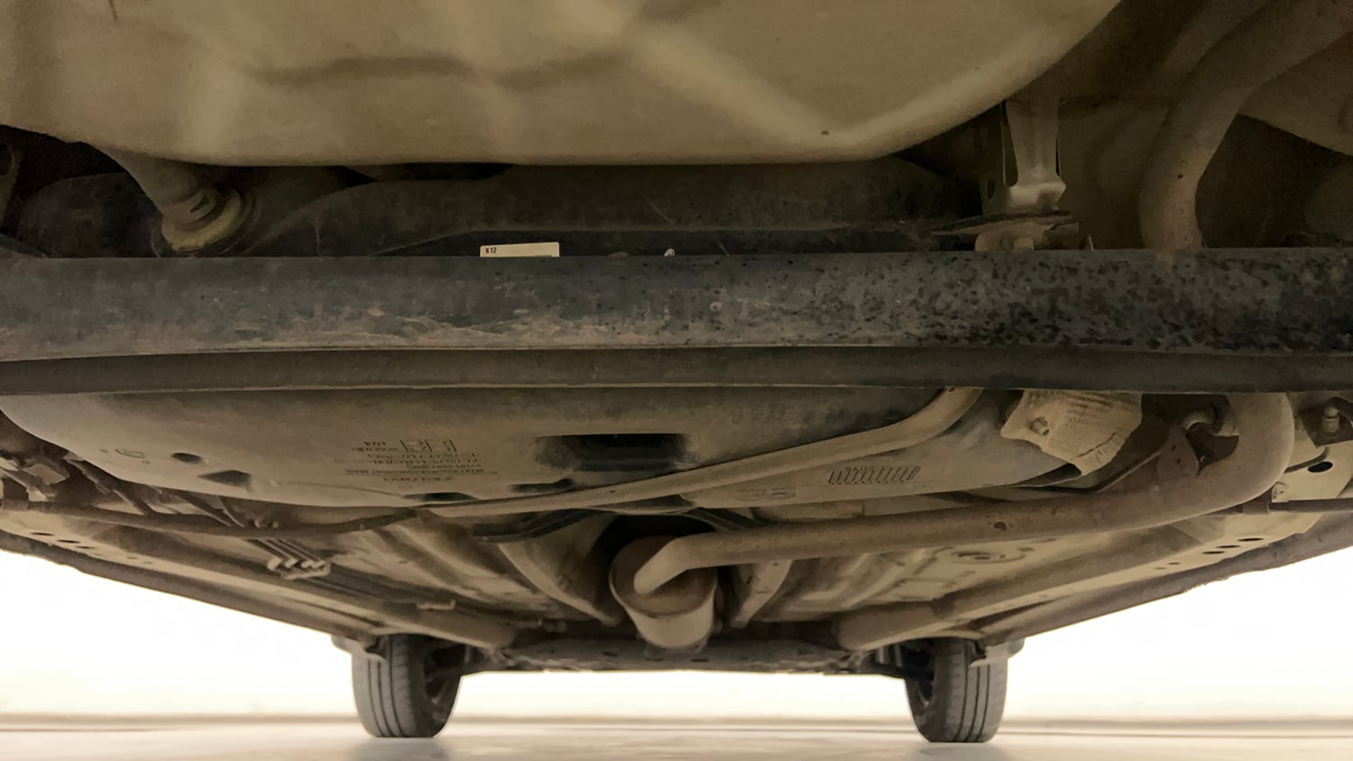 Used 2019 Maruti Suzuki Wagon R VXi 1.2 Petrol Manual extra REAR UNDERBODY VIEW (TAKEN FROM REAR)