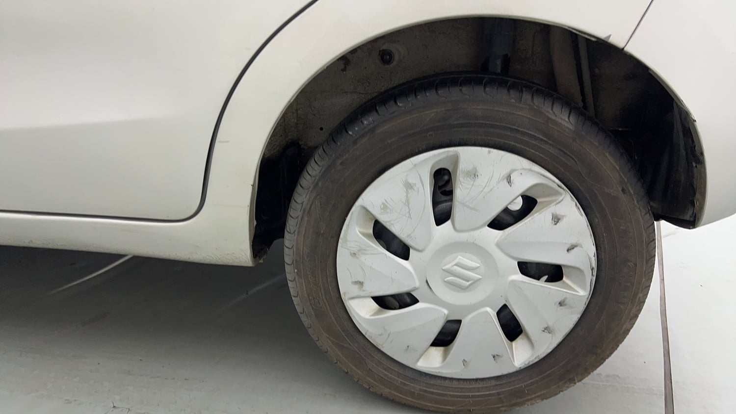 Used 2017 Maruti Suzuki Celerio ZXi AMT Petrol Automatic tyres LEFT REAR TYRE RIM VIEW