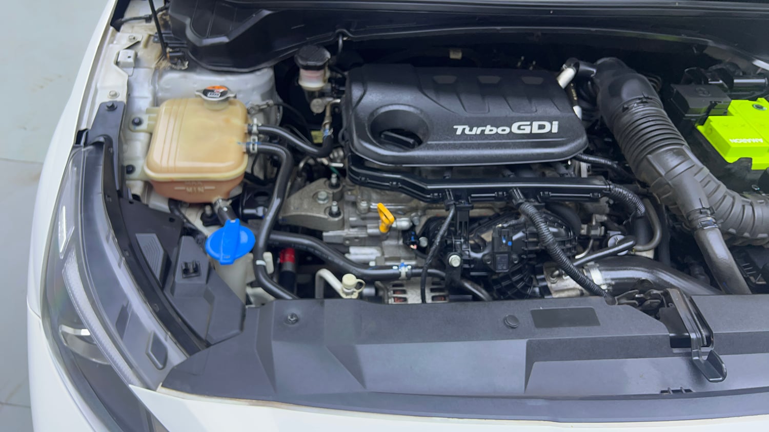Used 2021 Hyundai New i20 Asta (O) 1.0 Turbo DCT Petrol Automatic engine ENGINE RIGHT SIDE VIEW