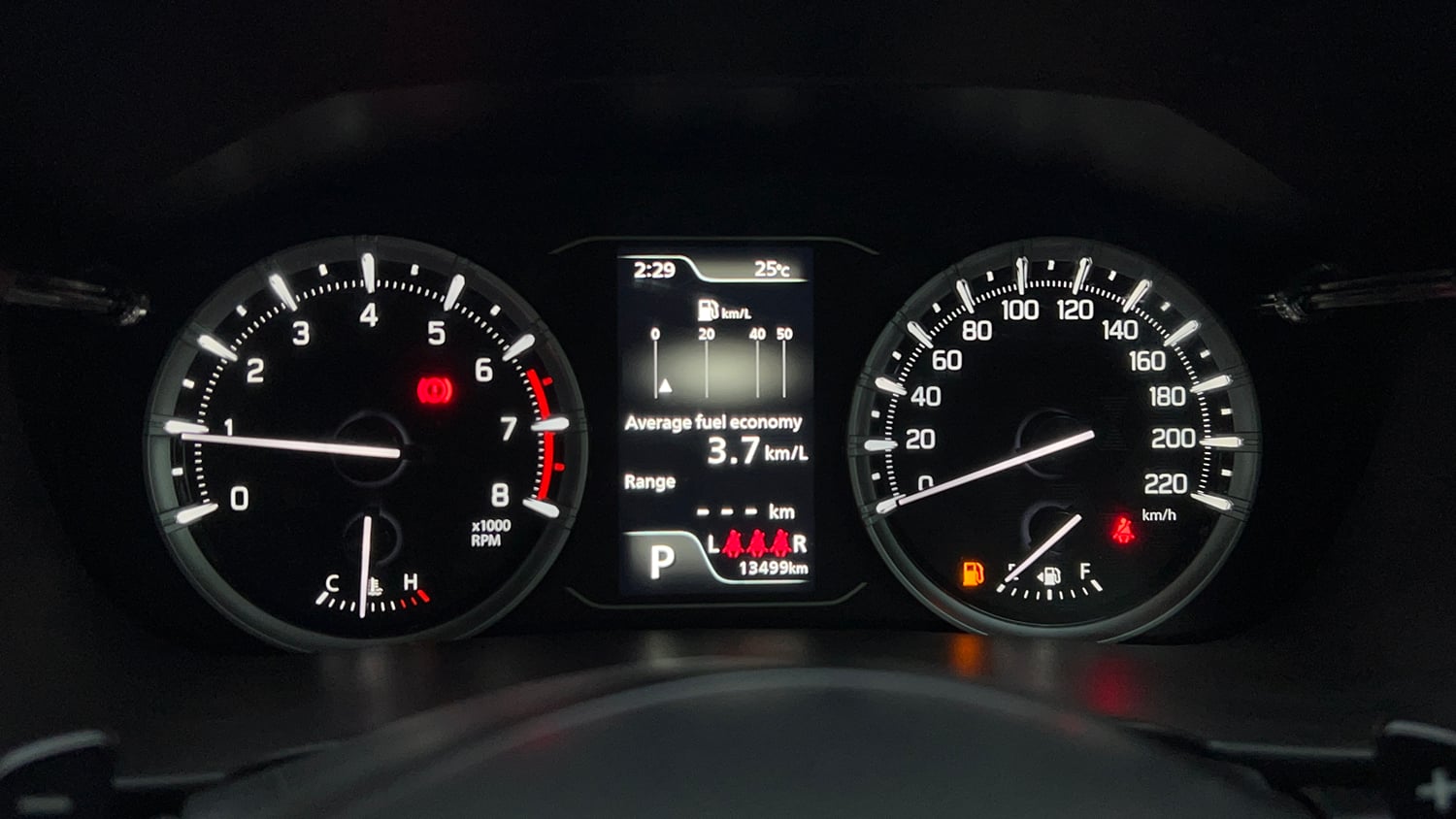 Used 2024 Toyota Urban Cruiser Hyryder V AT NeoDrive Petrol Automatic interior CLUSTERMETER VIEW
