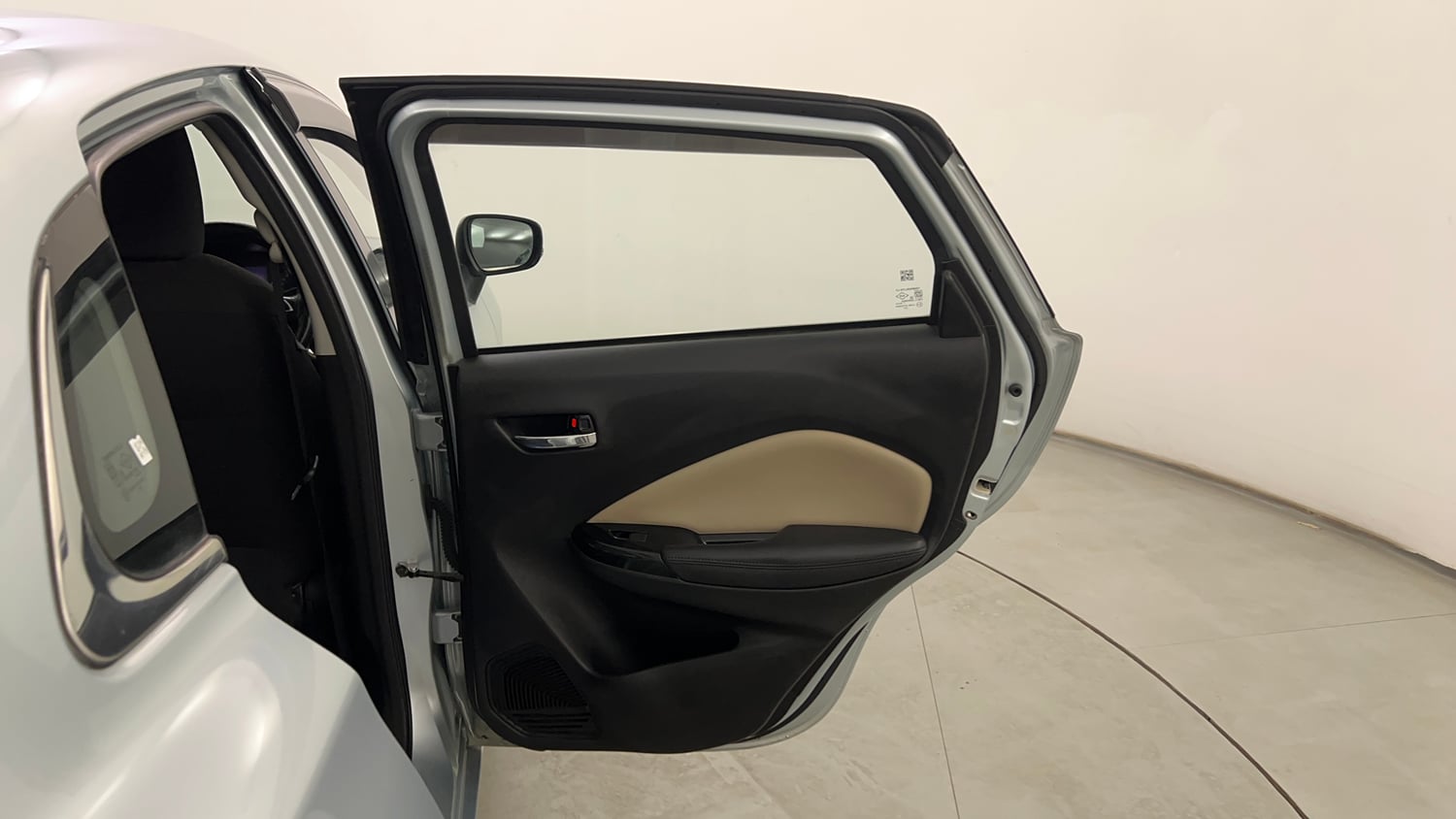 Used 2022 Toyota Glanza G Petrol Manual interior RIGHT REAR DOOR OPEN VIEW