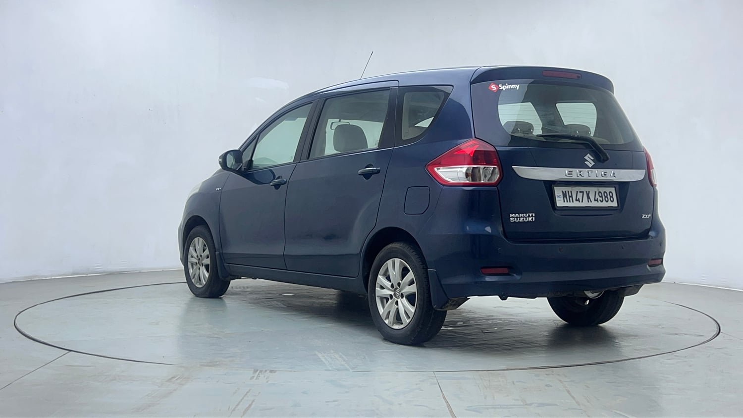 Used 2016 Maruti Suzuki Ertiga ZXI+ Petrol Manual exterior LEFT REAR CORNER VIEW