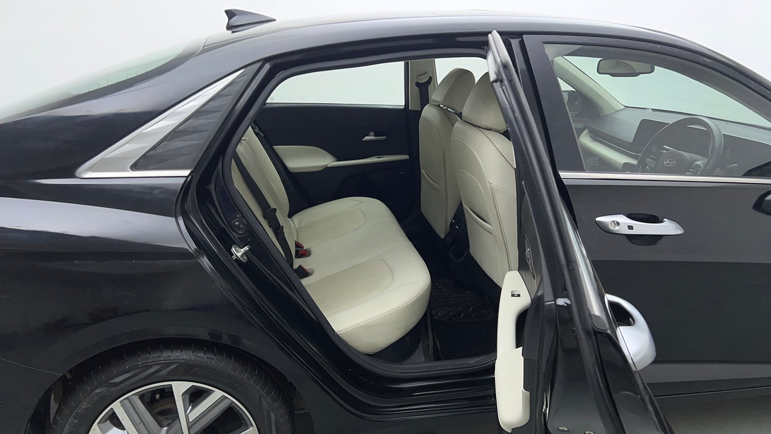 Used 2023 Hyundai Verna SX (O) 1.5 Petrol IVT Petrol Automatic interior RIGHT SIDE REAR DOOR CABIN VIEW