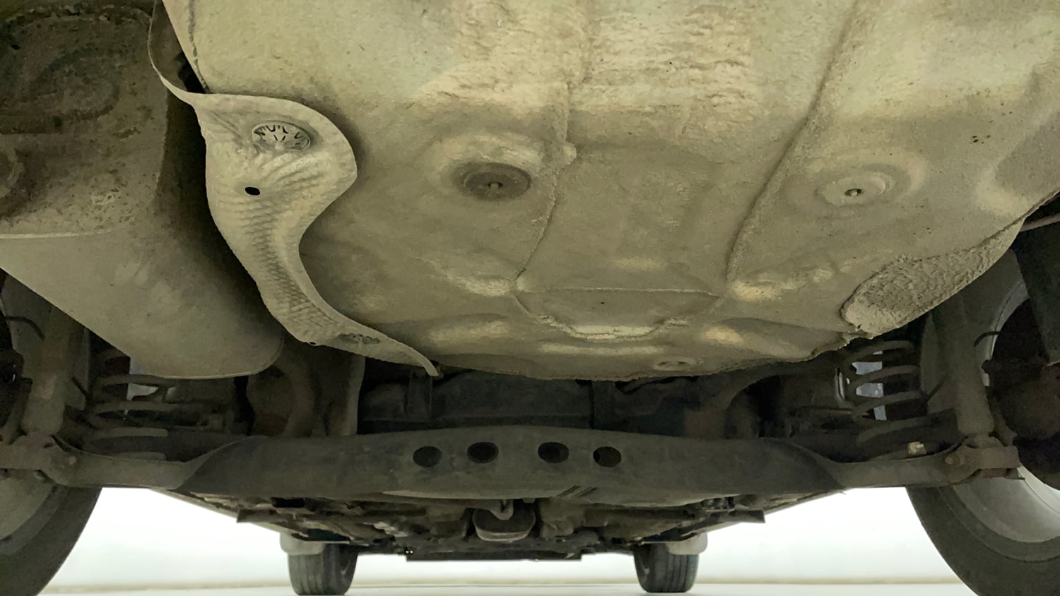 Used 2022 Skoda Slavia Style 1.0L TSI AT Petrol Automatic extra REAR UNDERBODY VIEW (TAKEN FROM REAR)