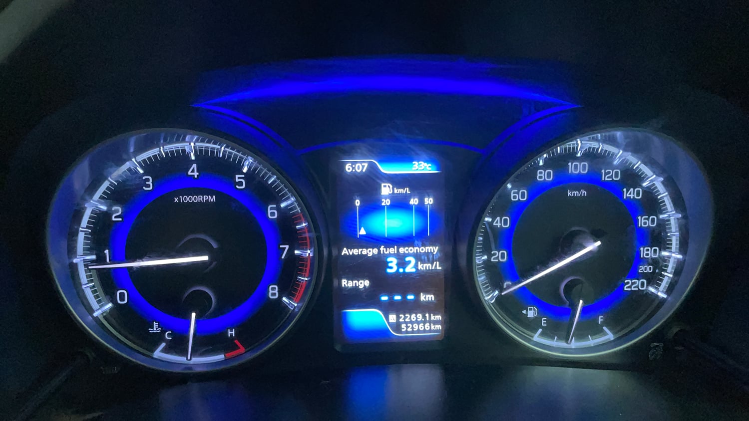 Used 2018 Maruti Suzuki Baleno Zeta 1.2 Petrol Manual interior CLUSTERMETER VIEW