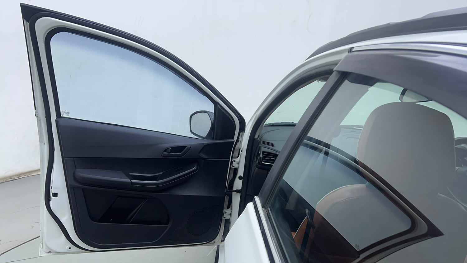 Used 2021 Tata Tiago NRG XZ MT Petrol Manual interior LEFT FRONT DOOR OPEN VIEW