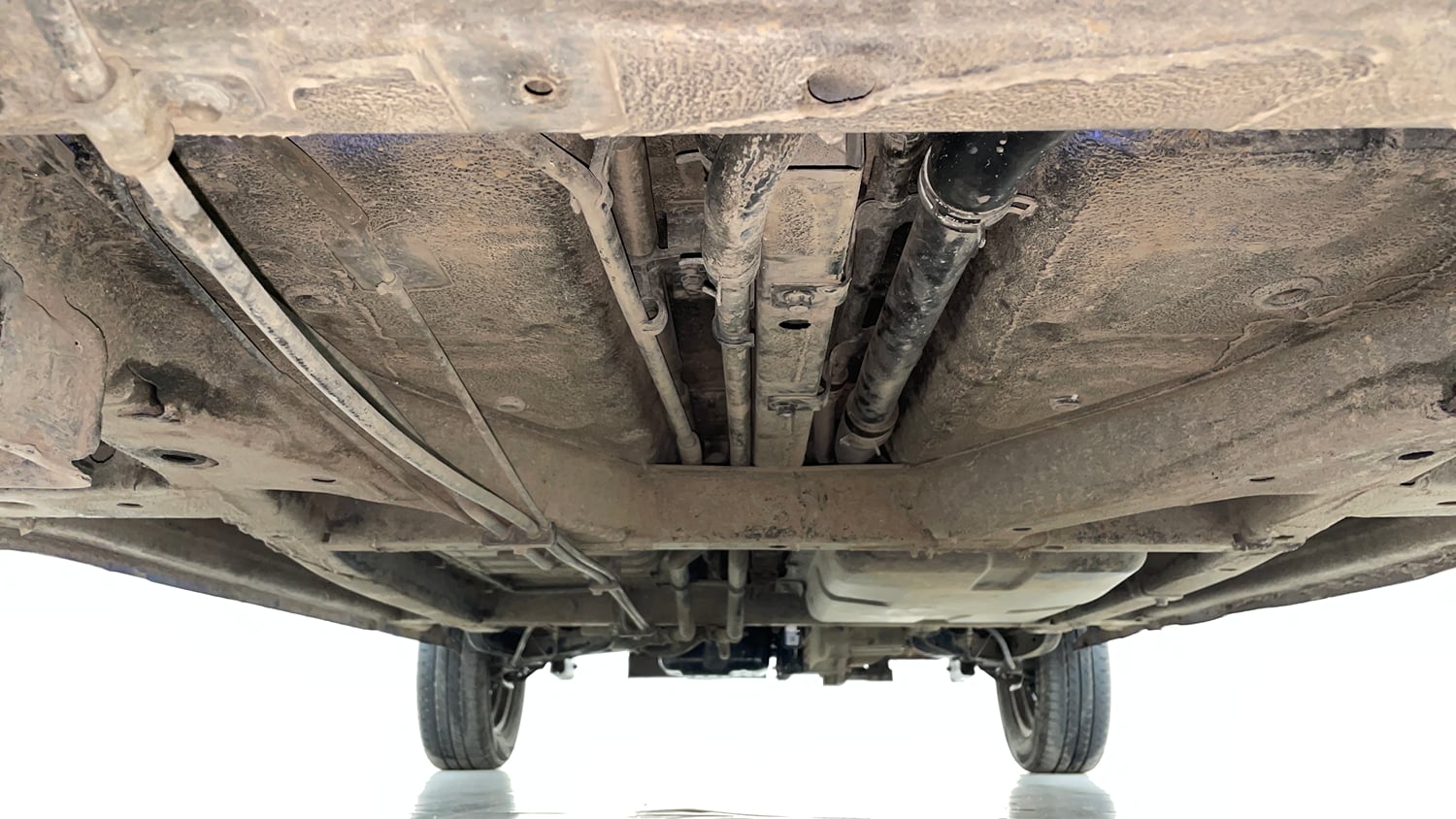 Used 2014 Tata Nano Twist XT Petrol Manual extra FRONT LEFT UNDERBODY VIEW