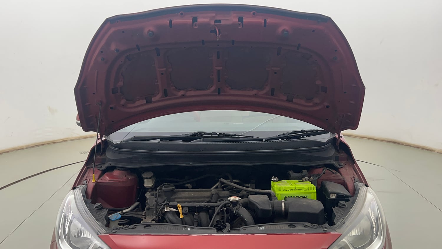 Used 2013 Hyundai i20 Magna (O) 1.2 Petrol Manual engine ENGINE & BONNET OPEN FRONT VIEW