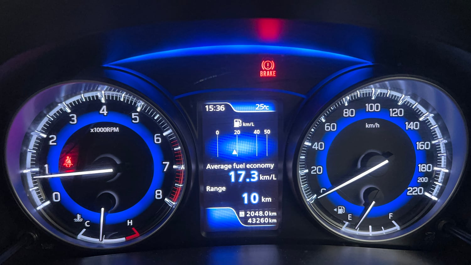 Used 2021 Toyota Glanza G Petrol Manual interior CLUSTERMETER VIEW
