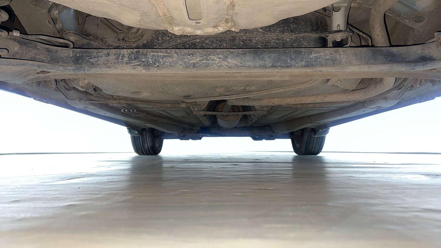Used 2021 Maruti Suzuki Baleno Zeta Petrol Manual extra REAR UNDERBODY VIEW (TAKEN FROM REAR)
