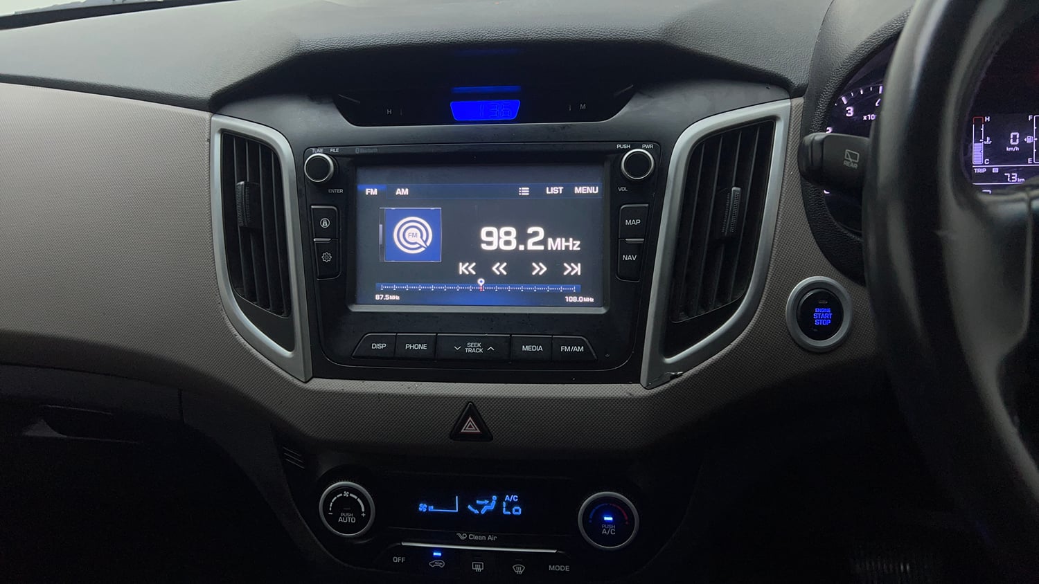 Used 2017 Hyundai Creta SX Plus 1.6 AT Petrol Petrol Automatic top_features Touch screen infotainment system