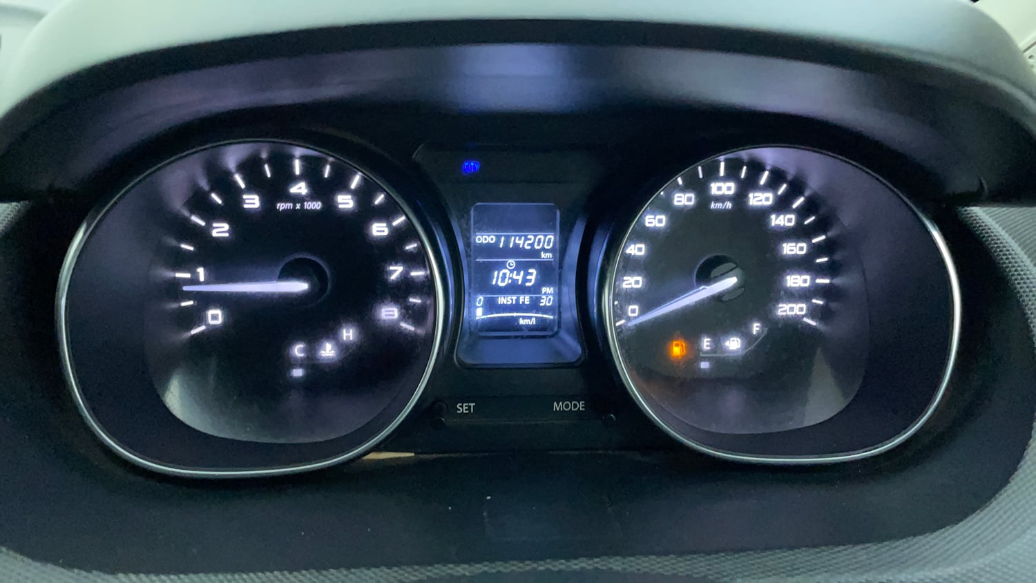 Used 2018 Tata Tiago Revotron XZ Petrol Manual interior CLUSTERMETER VIEW