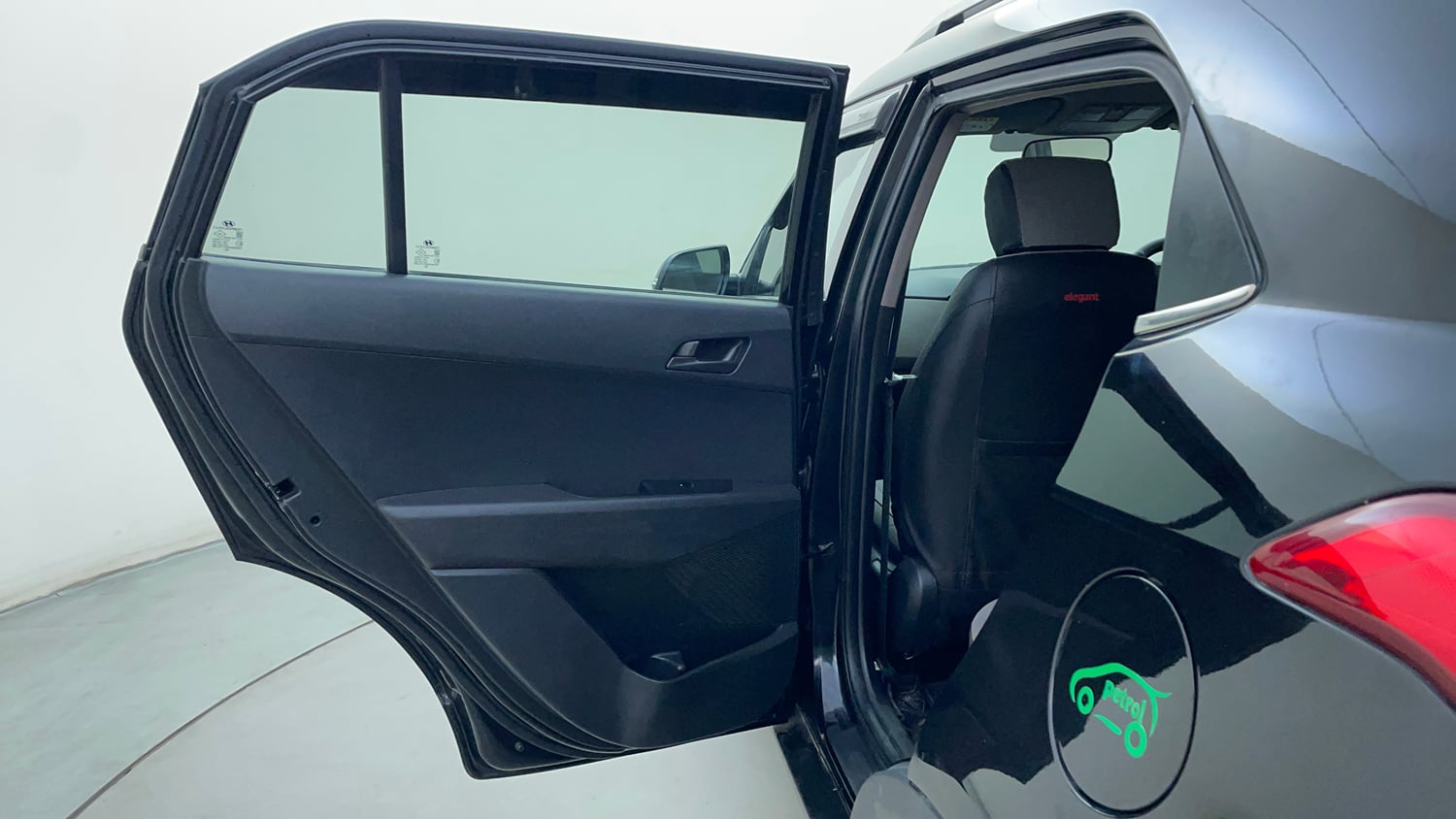 Used 2018 Hyundai Creta 1.6 E+ VTVT Petrol + CNG (Outside Fitted) Cng Manual interior LEFT REAR DOOR OPEN VIEW