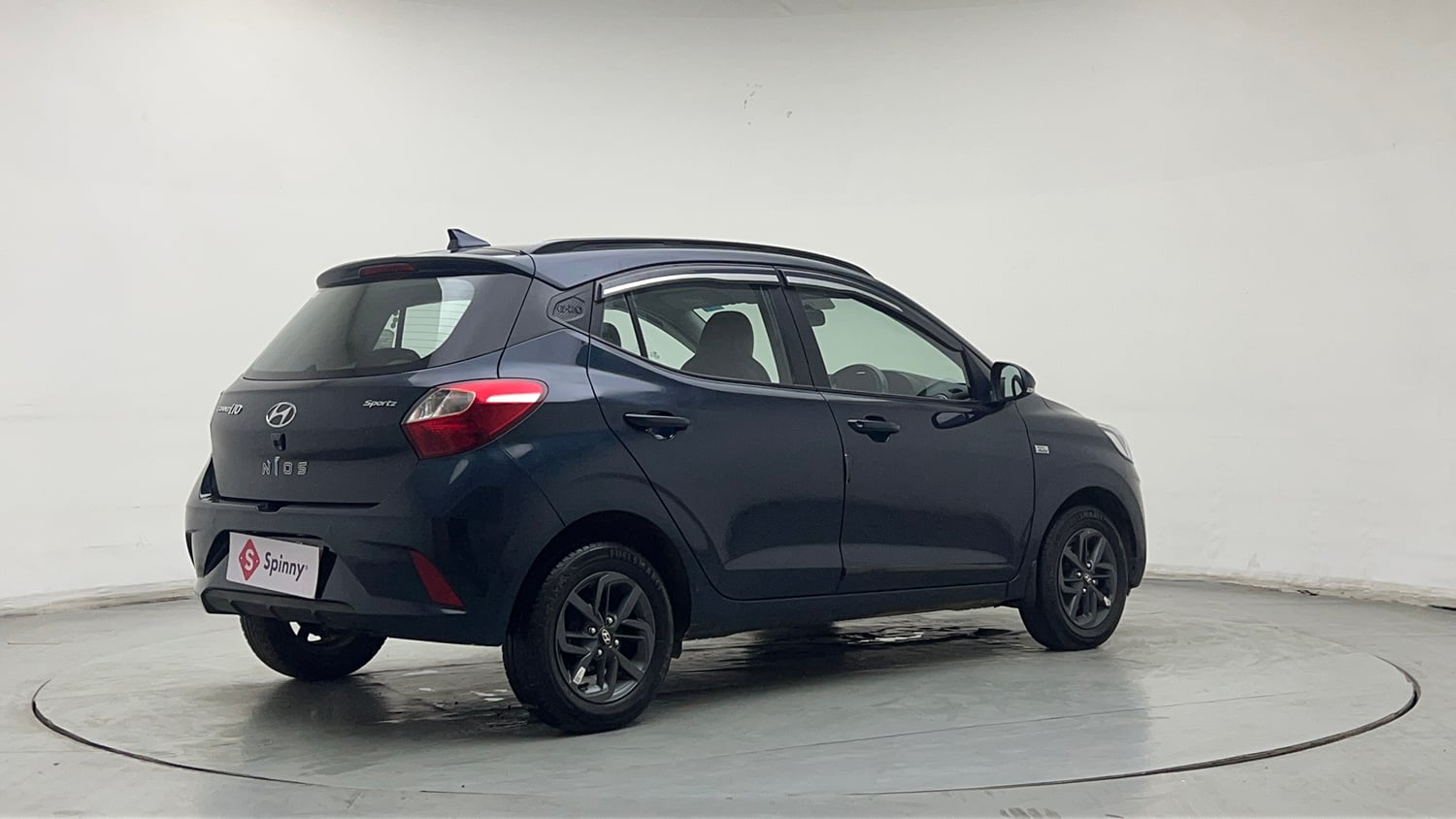 Used 2023 Hyundai Grand i10 Nios Sportz AMT 1.2 Kappa VTVT Petrol Automatic exterior RIGHT REAR CORNER VIEW