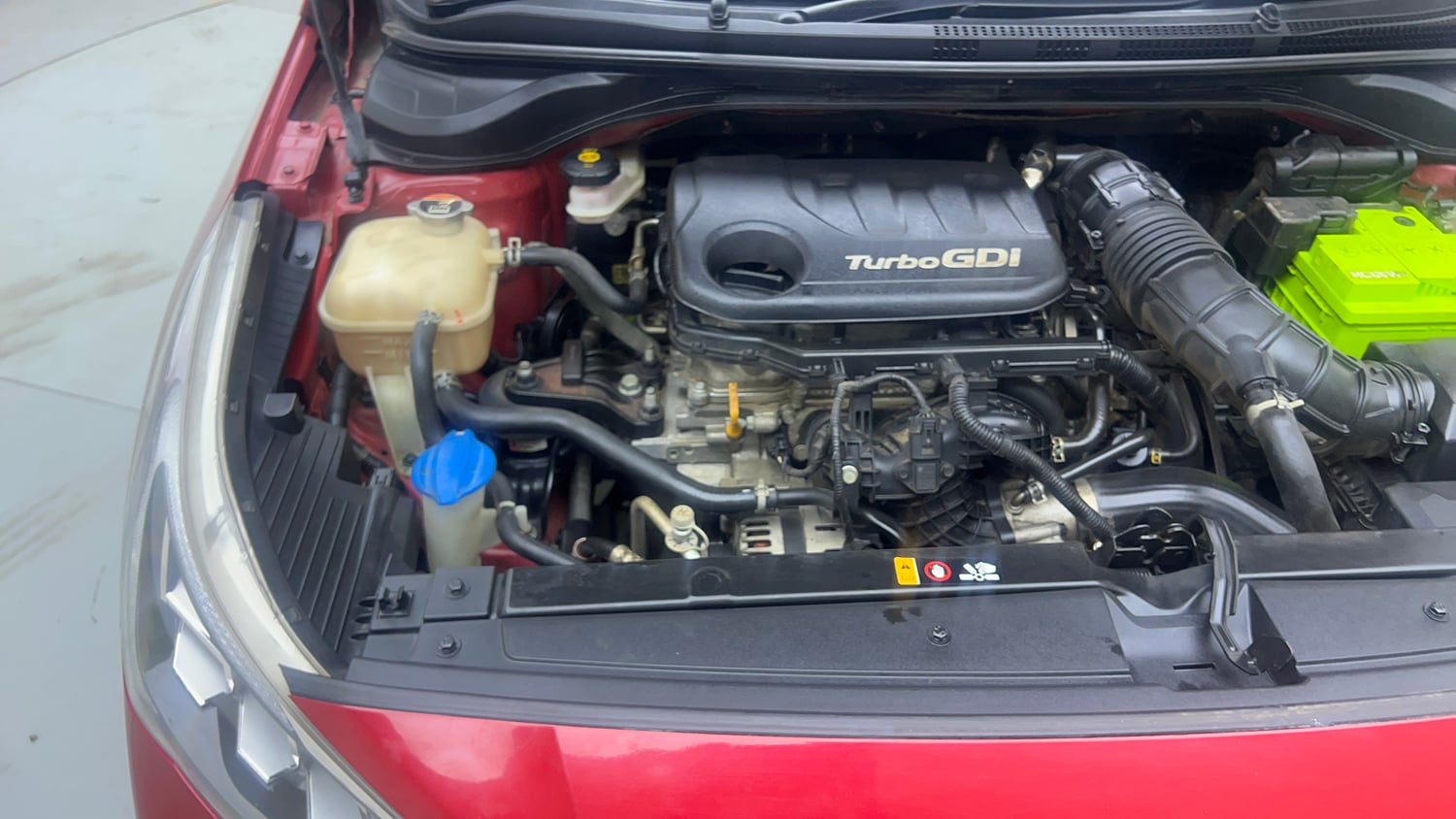 Used 2021 Hyundai Verna SX (O) 1.0 Turbo DCT Petrol Automatic engine ENGINE RIGHT SIDE VIEW