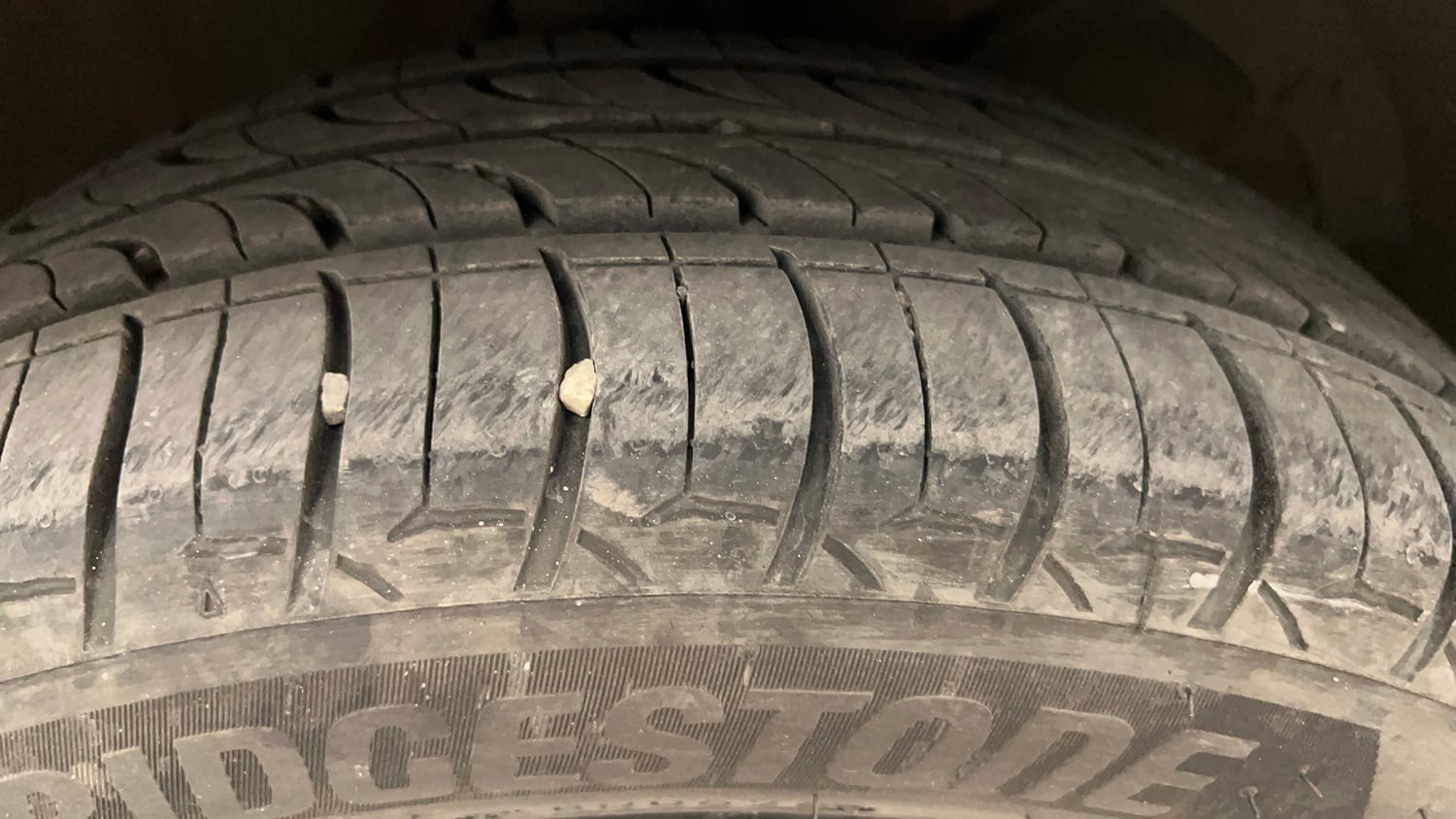 Used 2022 Toyota Glanza G Petrol Manual tyres RIGHT FRONT TYRE TREAD VIEW