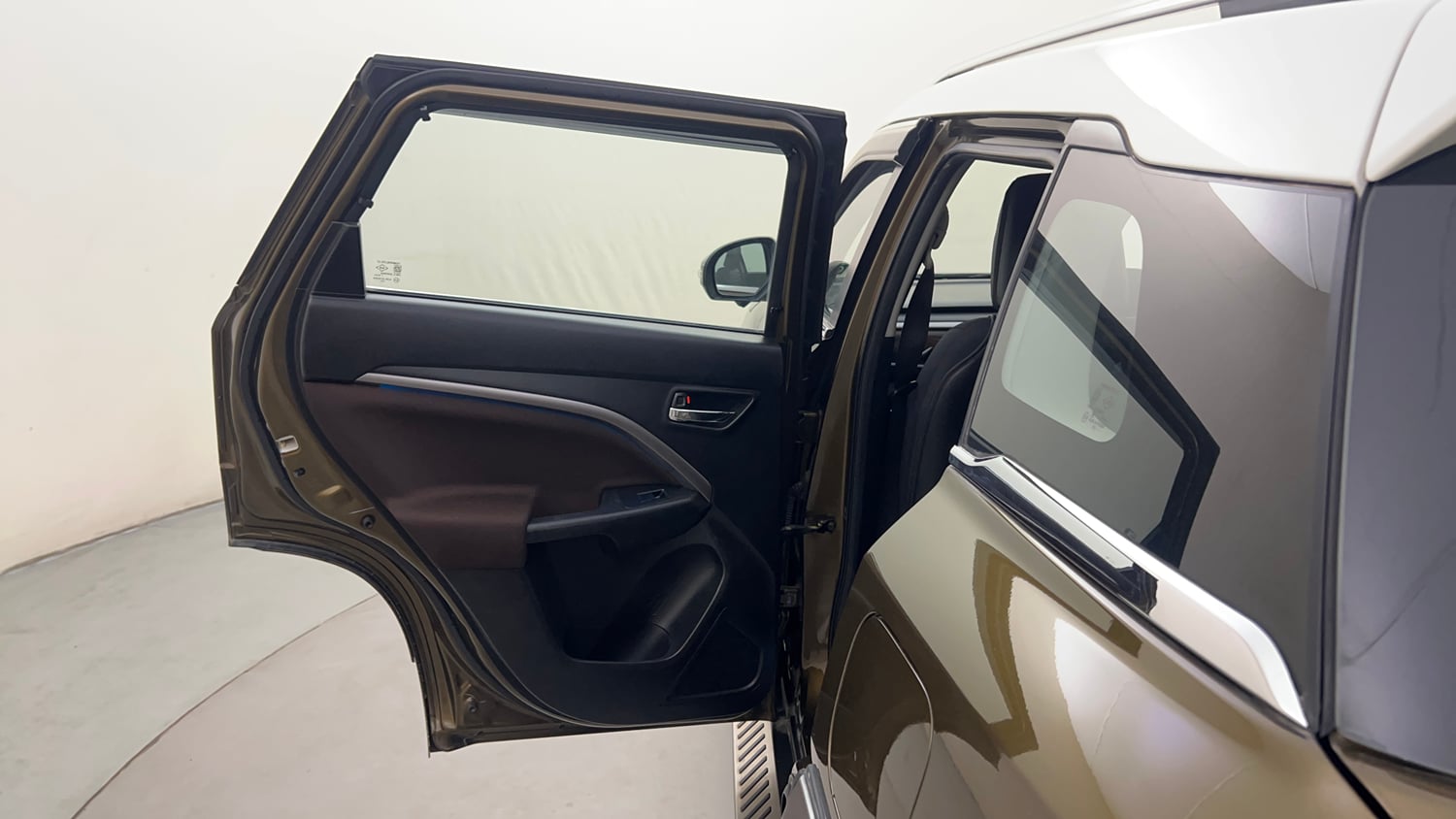 Used 2023 Maruti Suzuki Brezza Zxi Plus Dual Tone Petrol Manual interior LEFT REAR DOOR OPEN VIEW