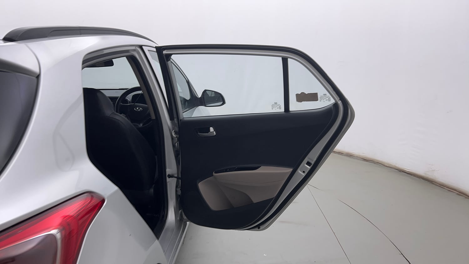 Used 2013 Hyundai Grand i10 Sportz 1.2 Kappa VTVT Petrol Manual interior RIGHT REAR DOOR OPEN VIEW