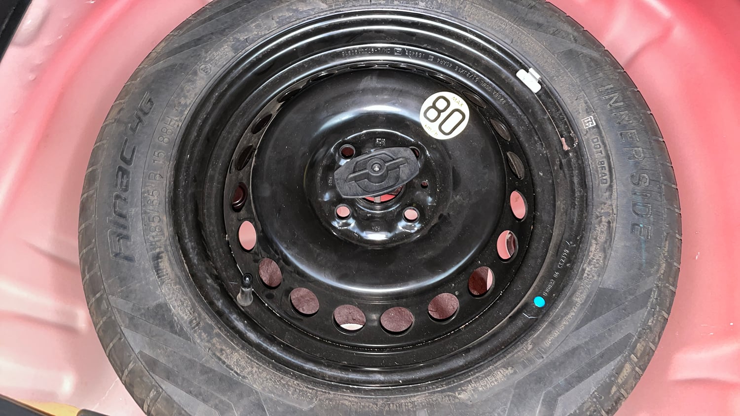 Used 2022 Maruti Suzuki Baleno Alpha MT Petrol Manual tyres SPARE TYRE VIEW