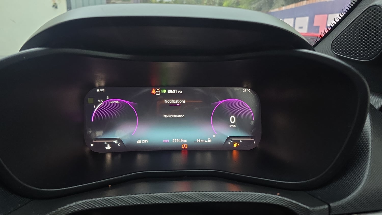 Used 2023 Tata Nexon Fearless Plus S 1.2 Revotron Petrol 6MT DT Petrol Manual interior CLUSTERMETER VIEW