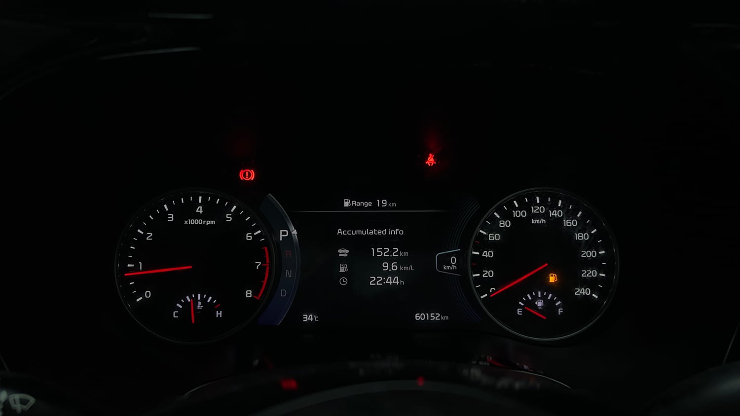 Used 2019 kia Seltos GTX Plus DCT 1.4 Petrol Automatic interior CLUSTERMETER VIEW