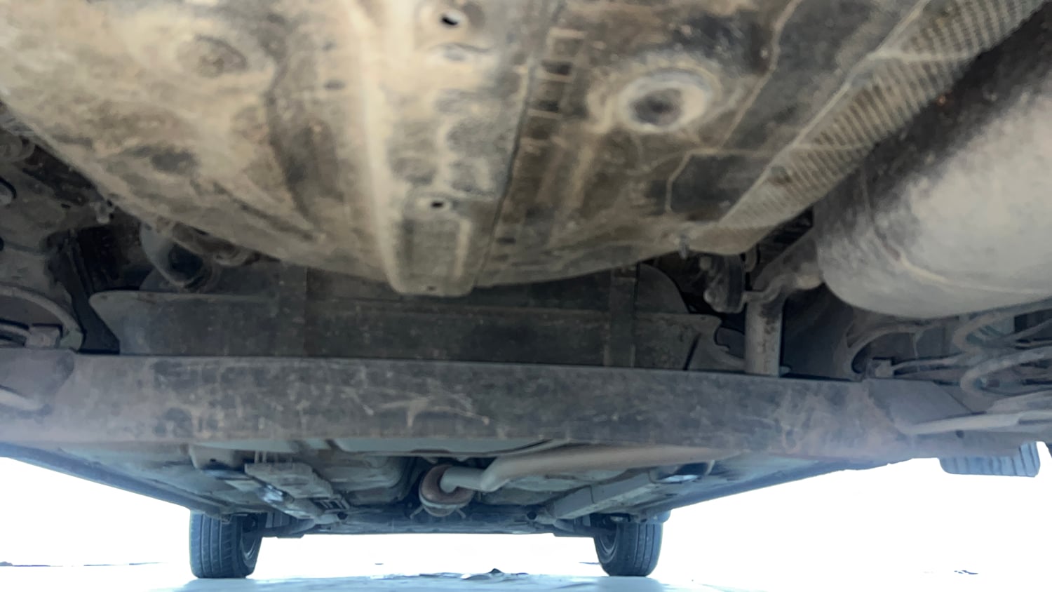 Used 2023 Hyundai Grand i10 Nios Sportz AMT 1.2 Kappa VTVT Petrol Automatic extra REAR UNDERBODY VIEW (TAKEN FROM REAR)
