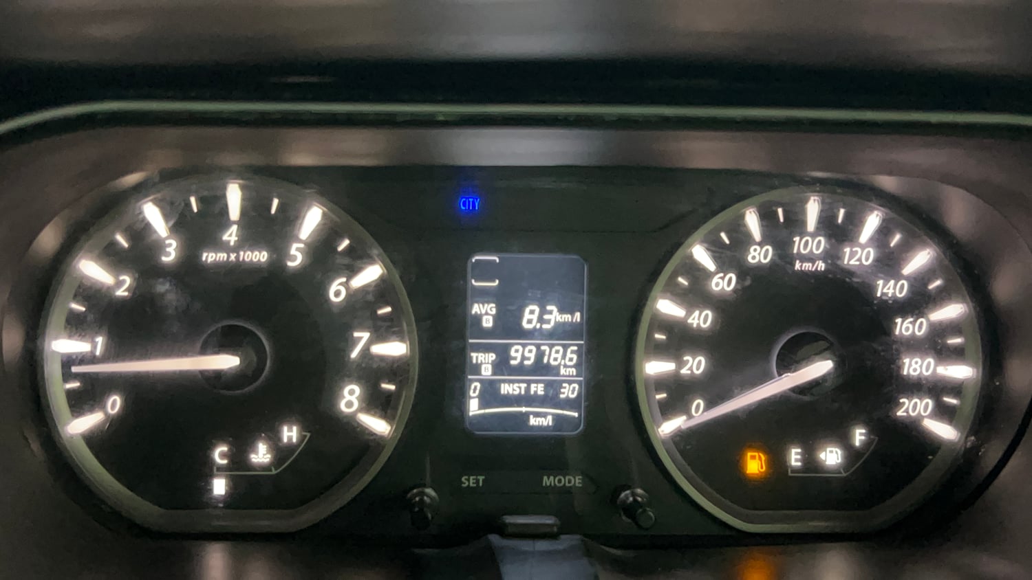 Used 2016 Tata Zest XT Petrol Petrol Manual interior CLUSTERMETER VIEW