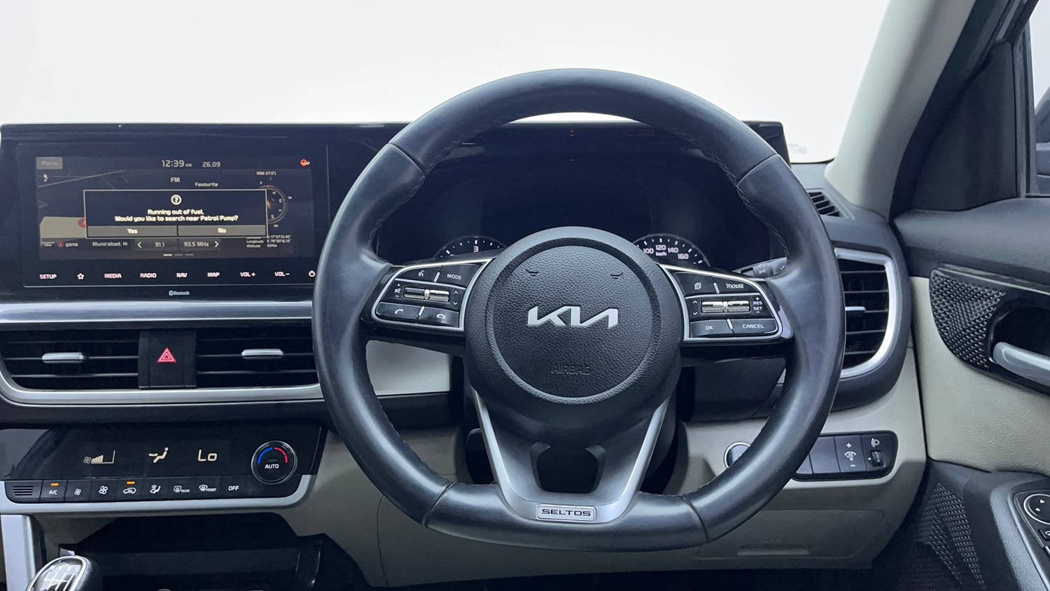 Used 2021 Kia Seltos HTX 1.5 Diesel Diesel Manual interior STEERING VIEW