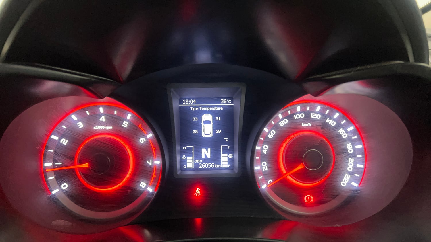 Used 2023 Mahindra XUV 300 W8 (O) 1.2 Petrol AMT Petrol Automatic interior CLUSTERMETER VIEW