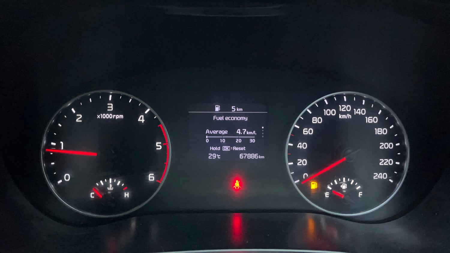 Used 2021 Kia Seltos HTX 1.5 Diesel Diesel Manual interior CLUSTERMETER VIEW