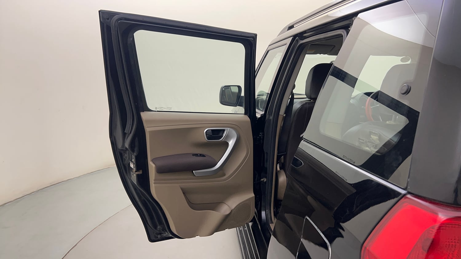 Used 2016 Mahindra TUV300 T8 mHAWK100 Diesel Manual interior LEFT REAR DOOR OPEN VIEW