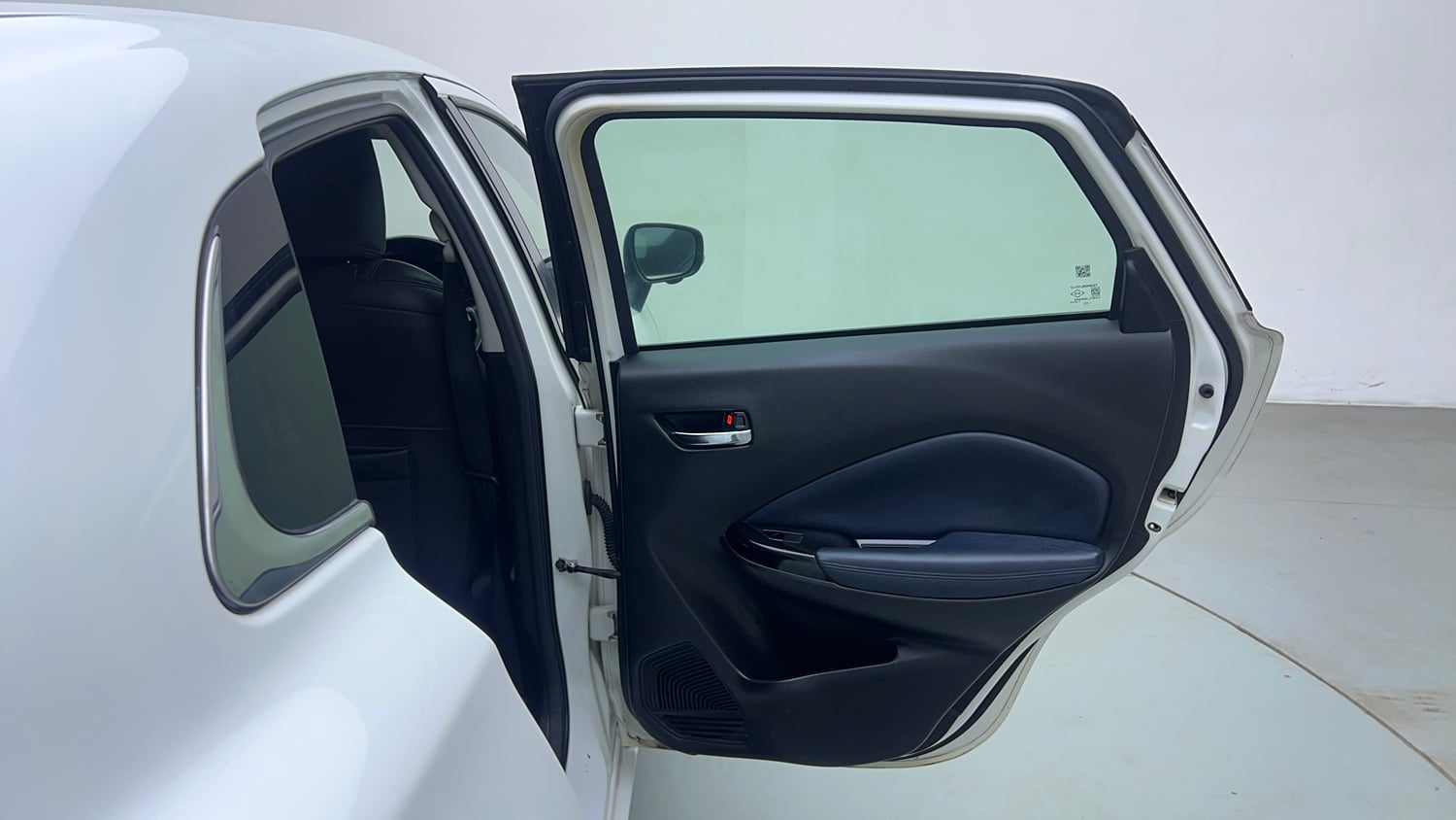 Used 2023 Maruti Suzuki Baleno Alpha MT Petrol Manual interior RIGHT REAR DOOR OPEN VIEW