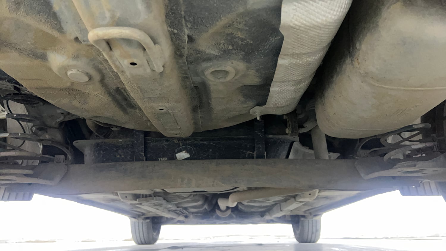 Used 2025 Hyundai Exter SX (O) Connect 1.2 MT Petrol Manual extra REAR UNDERBODY VIEW (TAKEN FROM REAR)