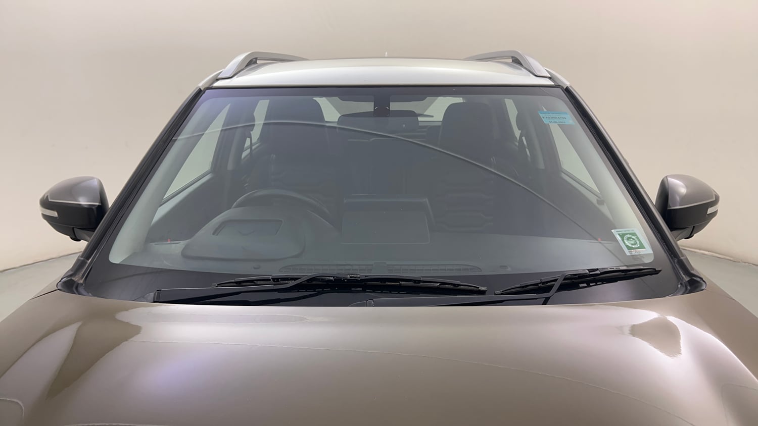 Used 2023 Maruti Suzuki Brezza Zxi Plus Dual Tone Petrol Manual exterior FRONT WINDSHIELD VIEW